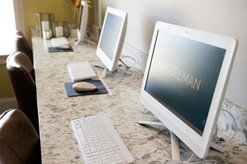 Computers in business center